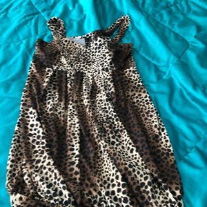 Leopard print bubble dress